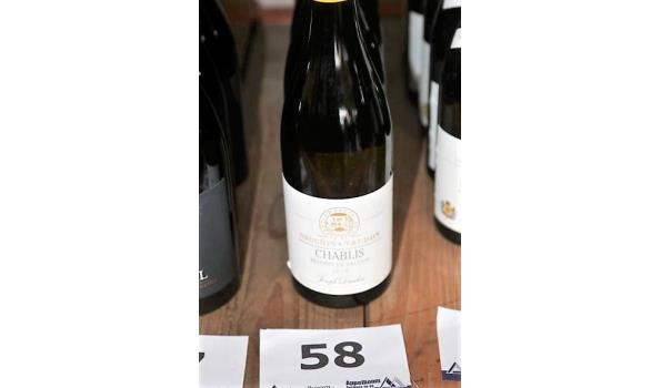 4 flessen à 75cl witte wijn DROUHIN-VAUDON, Chablis, Réserve de Vaudon, 2018